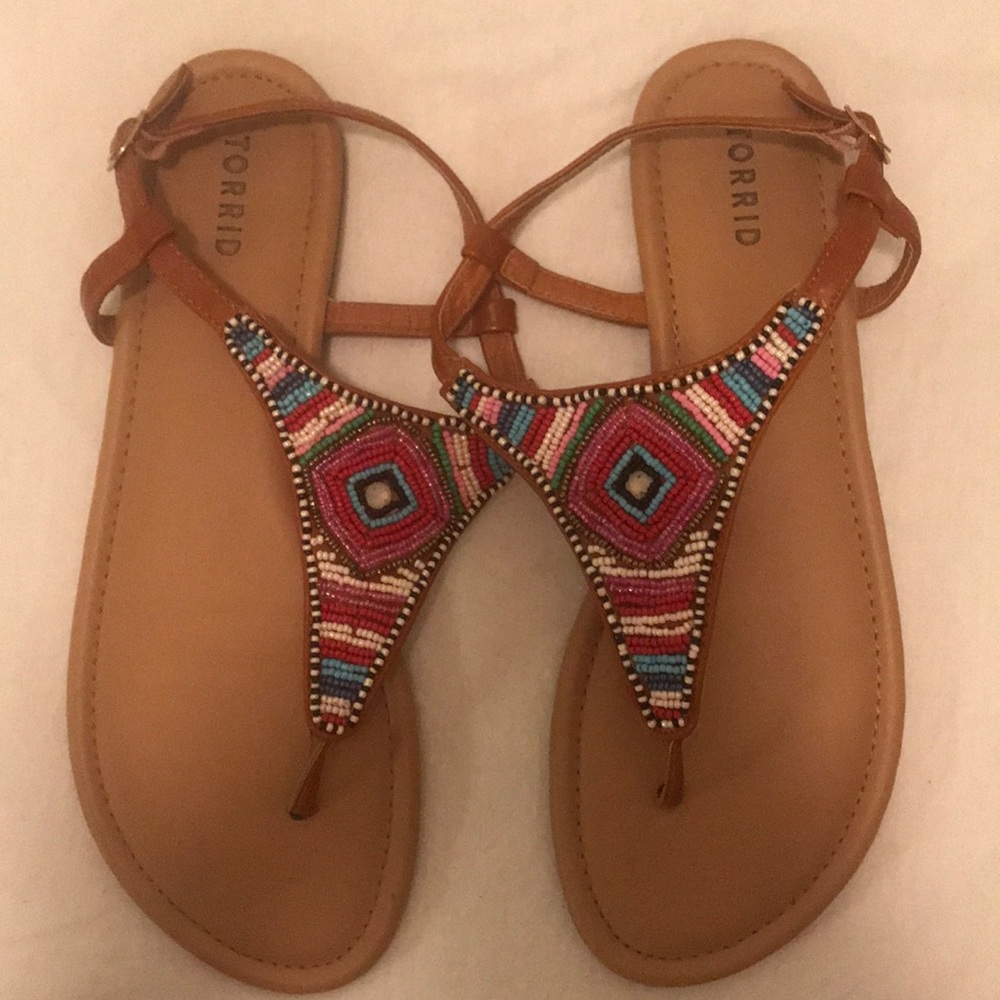Torrid beaded sandals